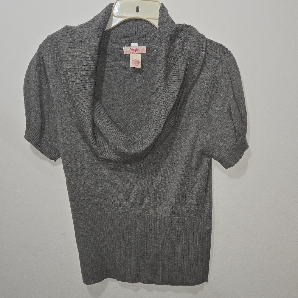 3 For $10: Candie's Gray Cowl Neck Sweater Soft Knit